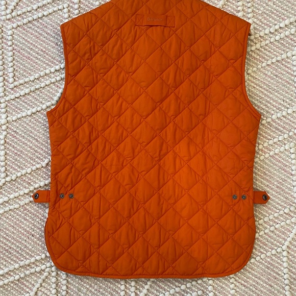 Barbour Men's Quilted Orange Vest - Picture 2 of 5